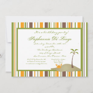 Invitation de fête de l'île 5x7