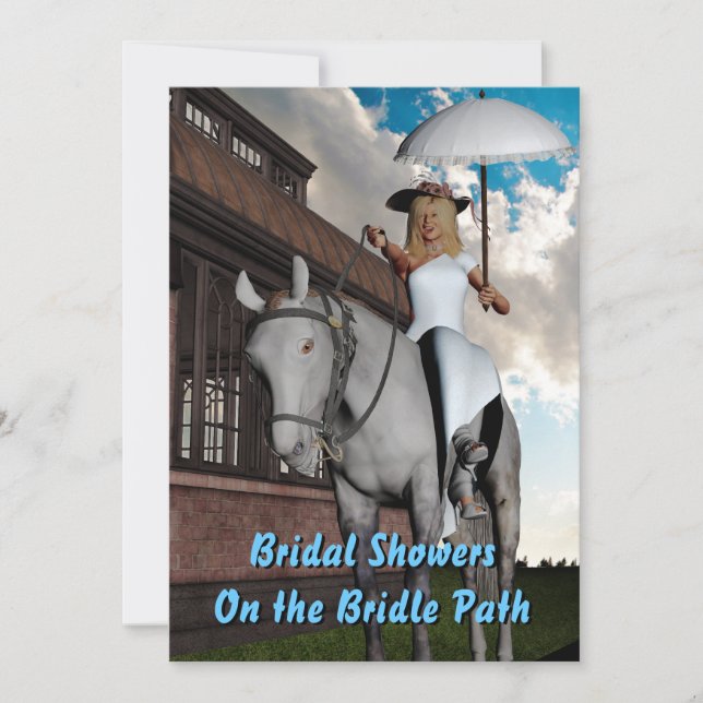 Invitation de Fête de l'mariée de brides (Devant)