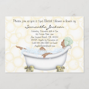 Invitation de Fête de l'mariée Spa