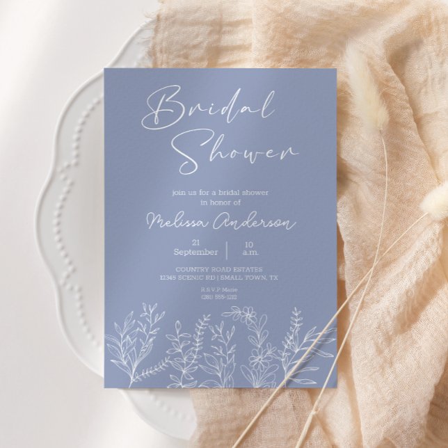 Invitation de Fête de Mariage Bohème aux Fleurs de (Créateur téléchargé)