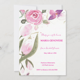 Invitation de Fête de Mariage Florale