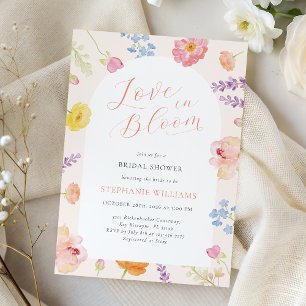Invitation de Fête de Mariage Florale 'Love in Blo