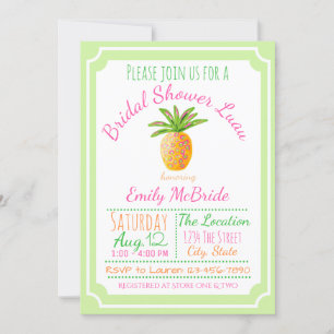 Invitation de Fête de Mariage Luau Ananas