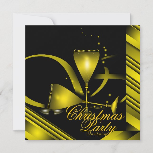 Invitation de fête de Noël (Devant)