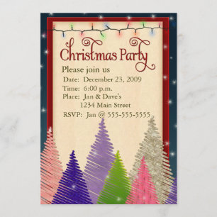 Invitation de fête de Noël