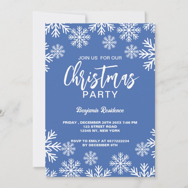 Invitation de fête de Noël 5" x 7" Foil Invitation (Devant)