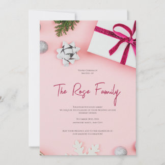 Invitation de fête de Noël, Carte de voeux de Noël