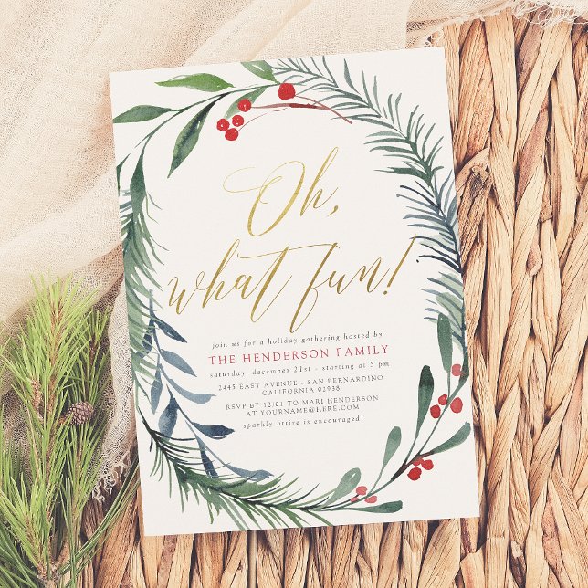 Invitation de fête de Noël de l'hiver (Créateur téléchargé)