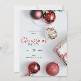 Invitation de fête de Noël personnalisé !