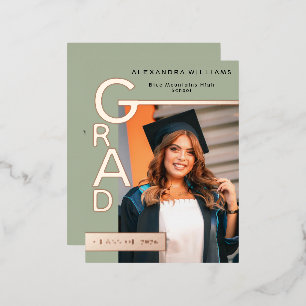 Invitation de fête de remise de diplômes en Jade M