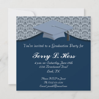 Invitation de fête de remise des diplômes