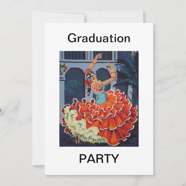 Invitation de fête de remise des diplômes de (Devant)