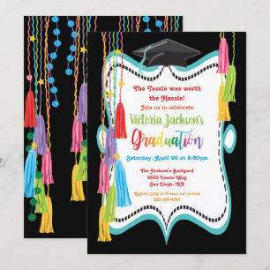 Invitation de fête de remise des diplômes de