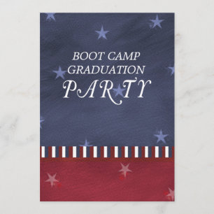 Invitation de fête de remise des diplômes de Boot