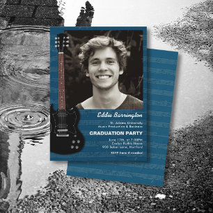 Invitation de fête de remise des diplômes de guita