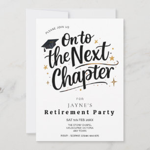 Invitation de fête de retraite Chapitre suivant No