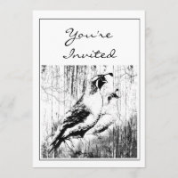 Invitation de fête de style vintage pour la fête d