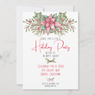 Invitation de fête de vacances