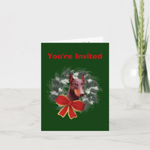 Invitation de fête de vacances de Noël de