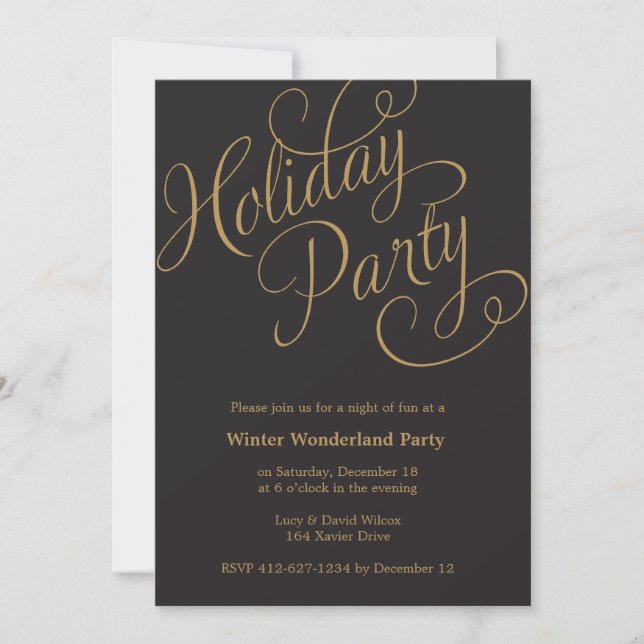 Invitation de fête de vacances du pays des (Devant)