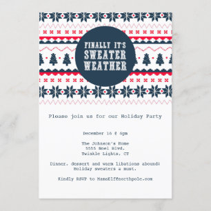 Invitation de fête de vacances du temps de