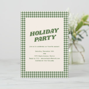 Invitation de fête de vacances personnalisée à car