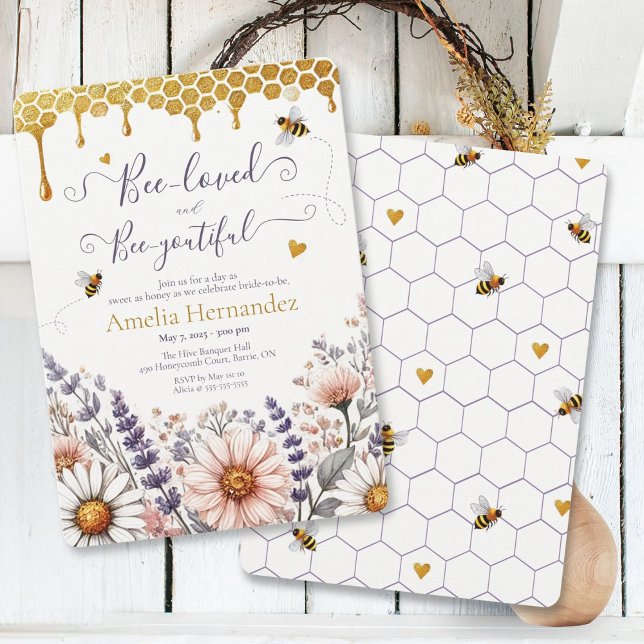 Invitation de Fête des mariées Abeille-Abeille et  (Créateur téléchargé)
