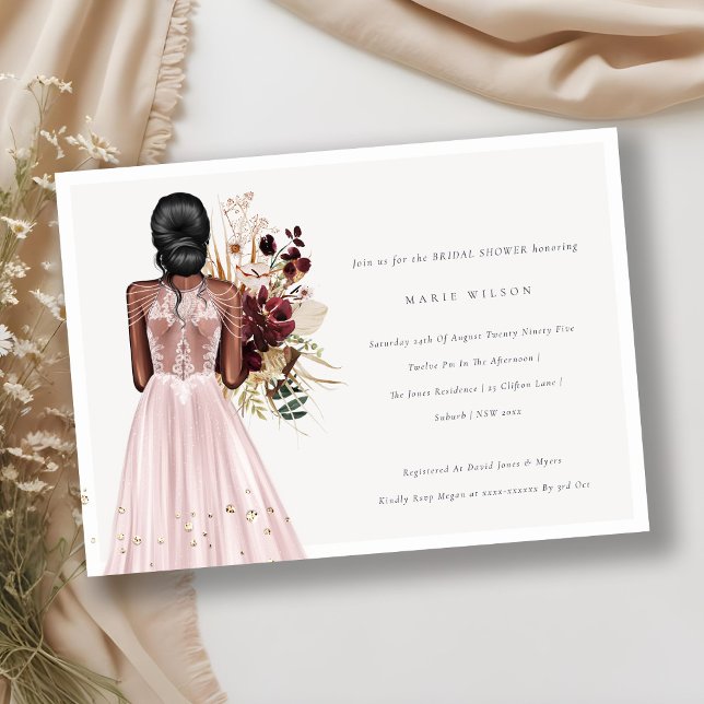 Invitation de Fête des mariées de Mariage de vidag (Créateur téléchargé)