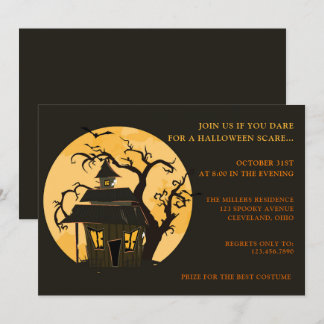 Invitation de fête d'Halloween effrayant