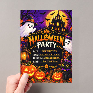Invitation de fête d'Halloween modèle | Premium Sp