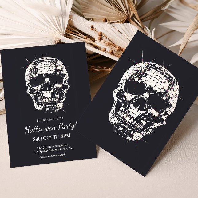 Invitation de fête d'Halloween pour adultes Disco  (Créateur téléchargé)