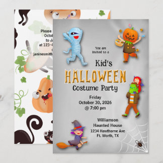 Invitation de fête d'Halloween pour enfants