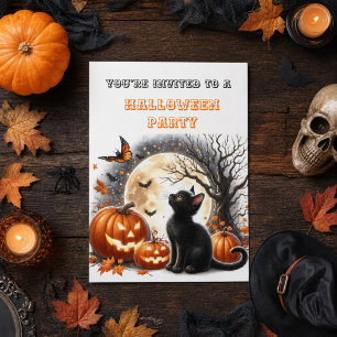 Invitation de fête d'Halloween pour enfants avec c