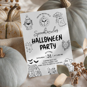 Invitation de fête d'Halloween Spooktacular en lig
