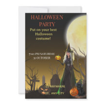 Invitation de fête d'Halloween Spooky Chic