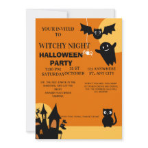 Invitation de fête d'Halloween Spooky Chic