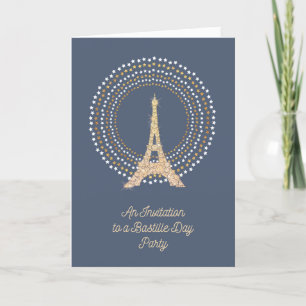 Invitation de fête du 14 juillet