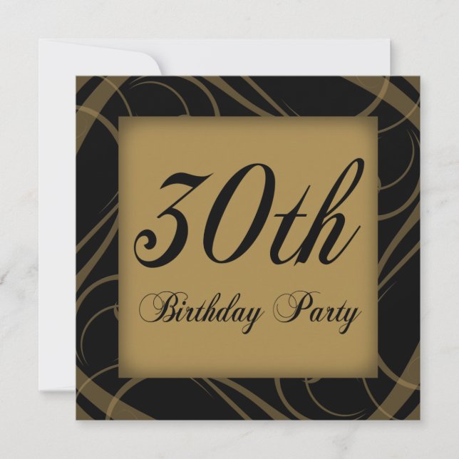 invitation de fête du 30e anniversaire (Devant)