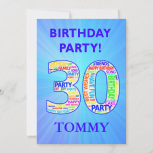 Invitation de fête du 30e anniversaire Ajouter un 