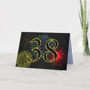 Invitation de fête du 38e anniversaire