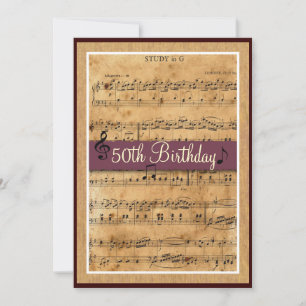 Invitation de fête du 50e anniversaire personnalis