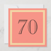 Invitation de fête du 70e anniversaire - Coral Sau