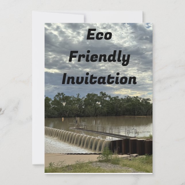 Invitation de fête écologique (Devant)