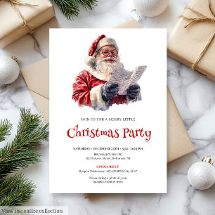 Invitation de fête élégante et moderne de Noël ave