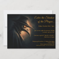 Invitation de fête en costume de Docteur de la Pes