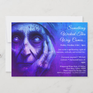 Invitation de fête en costume d'Halloween de sorci