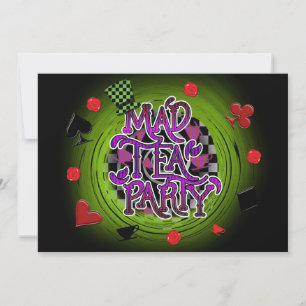 Invitation de fête FANTASTIQUE THÉ DÈLIRANT à tour
