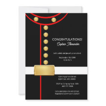 Invitation de fête militaire pour la retraite ou l