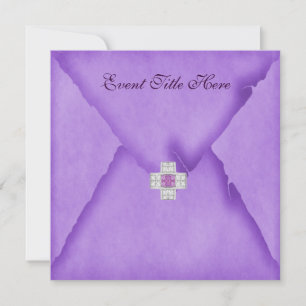 Invitation de fête personnalisée avec bijoux