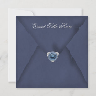 Invitation de fête personnalisée avec bijoux